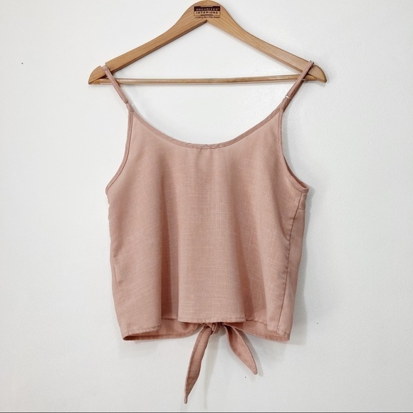 Love Tree Pink Cutout Tank Top Size S - Picture 10 of 16